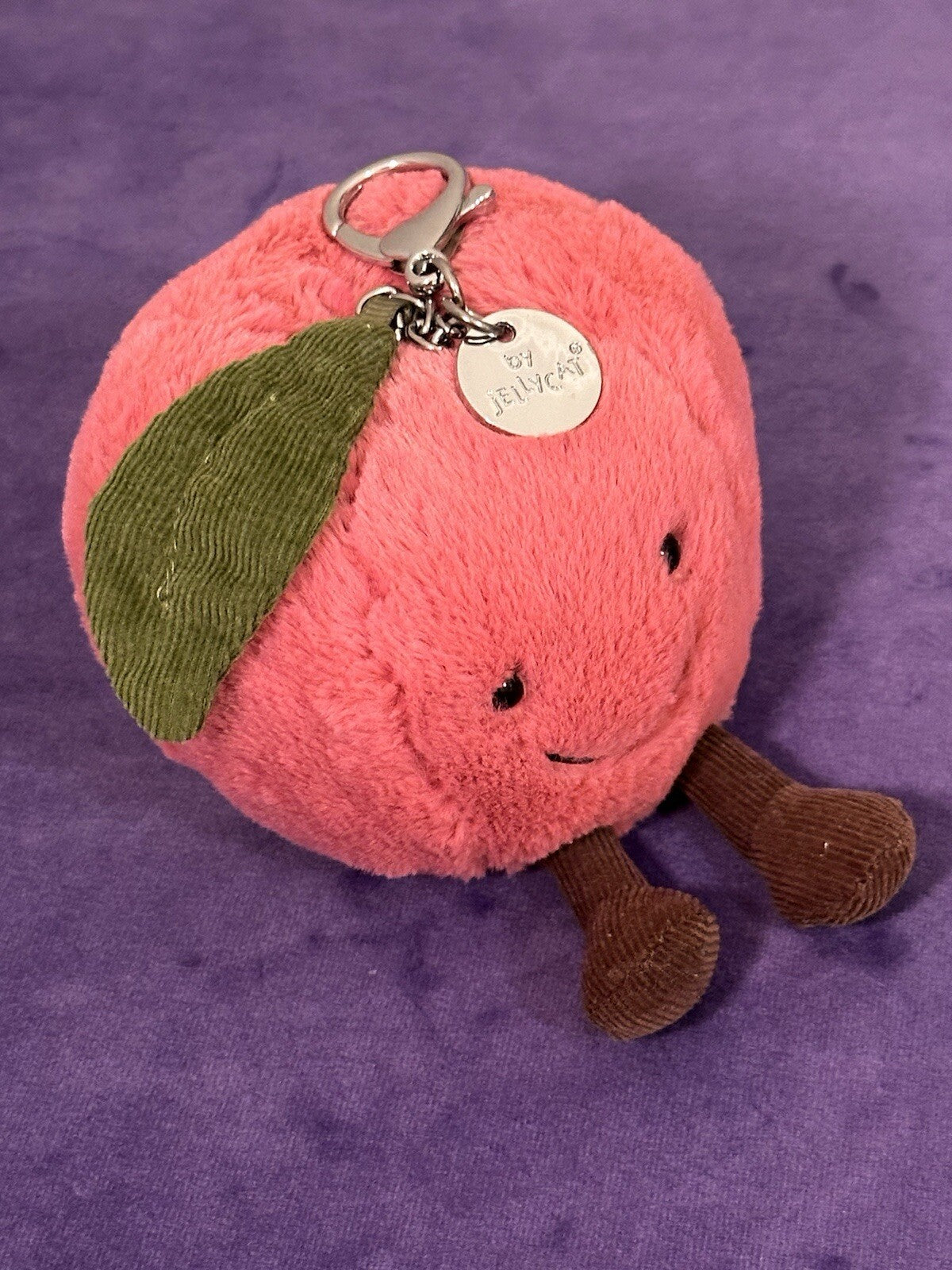 Charm borsa ciliegia Jellycat divertente nuovo senza etichette frutta cibo ciliegie giocattolo morbido raro-