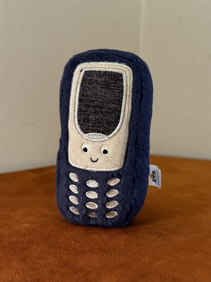 Cellulare Jellycat Wiggedy nuovo senza etichette cellulare morbido giocattolo peluche funzionante-