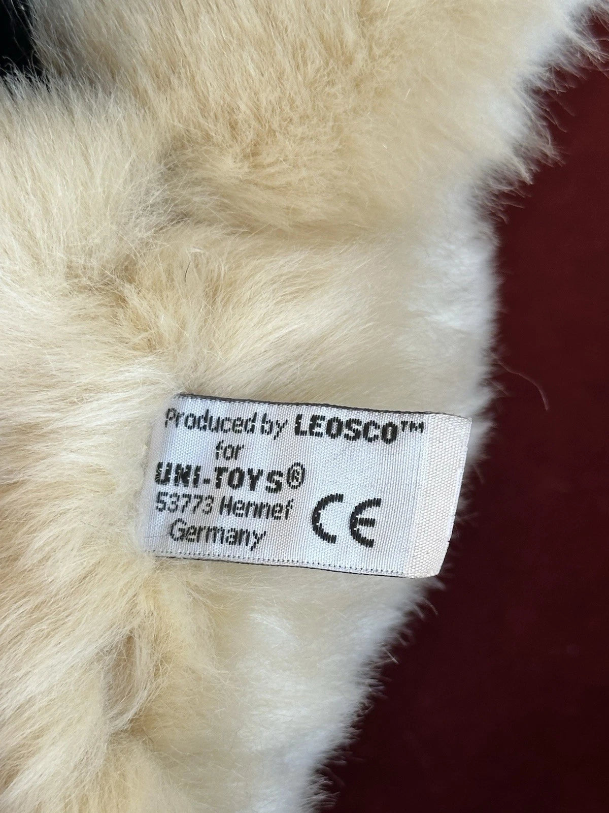 Leosco Per Uni-Toys Seduto Pastore Tedesco Cucciolo Peluche Pensionato Cane Giocattolo Morbido