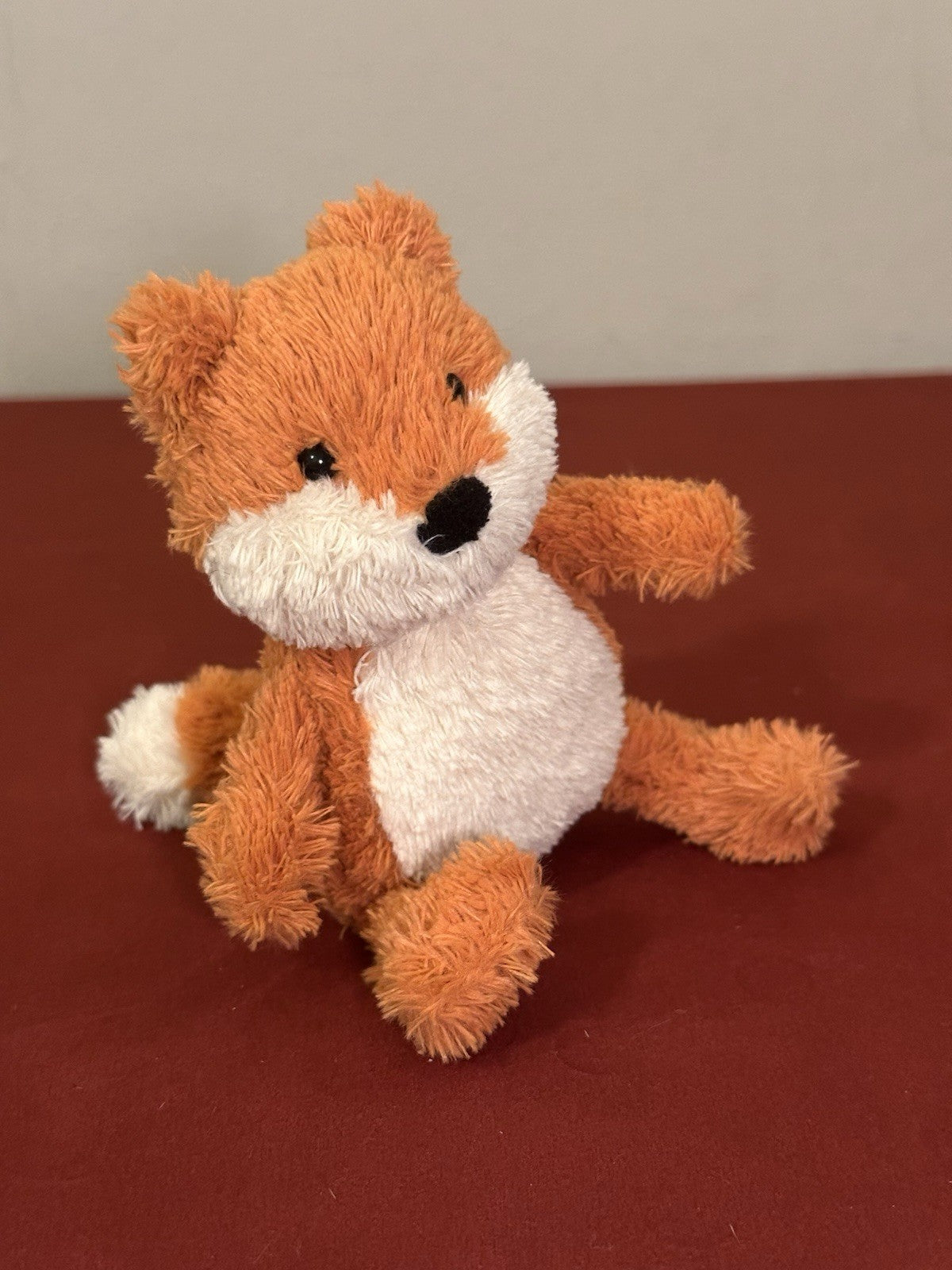 Jellycat Tiny Peanut Fox BNWOT Woodland Orange Foxy Rare Retired Size 6in Plush