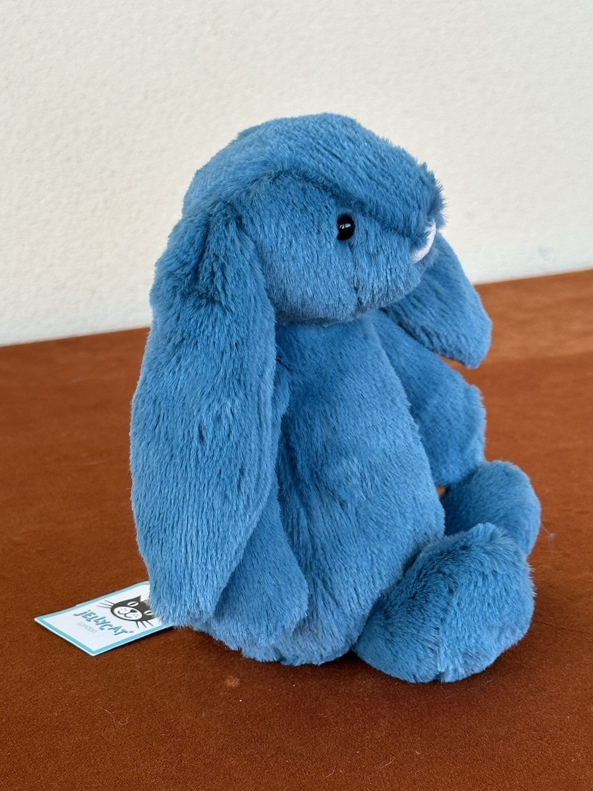 NUOVO Jellycat Small Bashful Mineral Bunny nuovo con etichette blu ritirato raro coniglio peluche cm20-