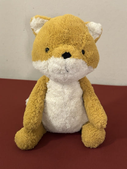 Jellycat Tuffet Fox nuovo senza etichette Woodland Orange and Cream Fox raro giocattolo morbido ritirato-