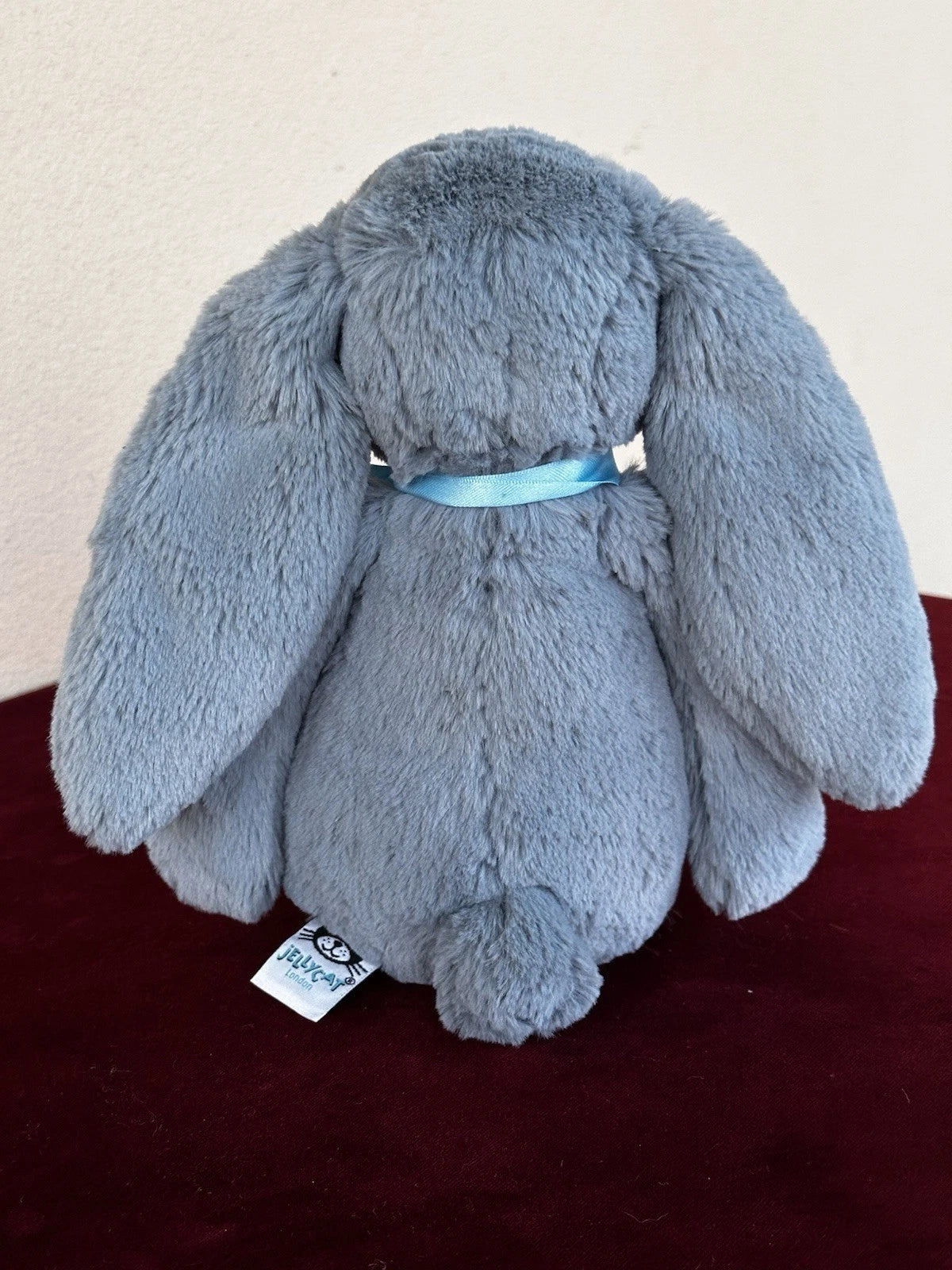 Jellycat Medium Bashful Dusky Blue Bunny BNWOT Retired Dust Blue Rabbit Plush