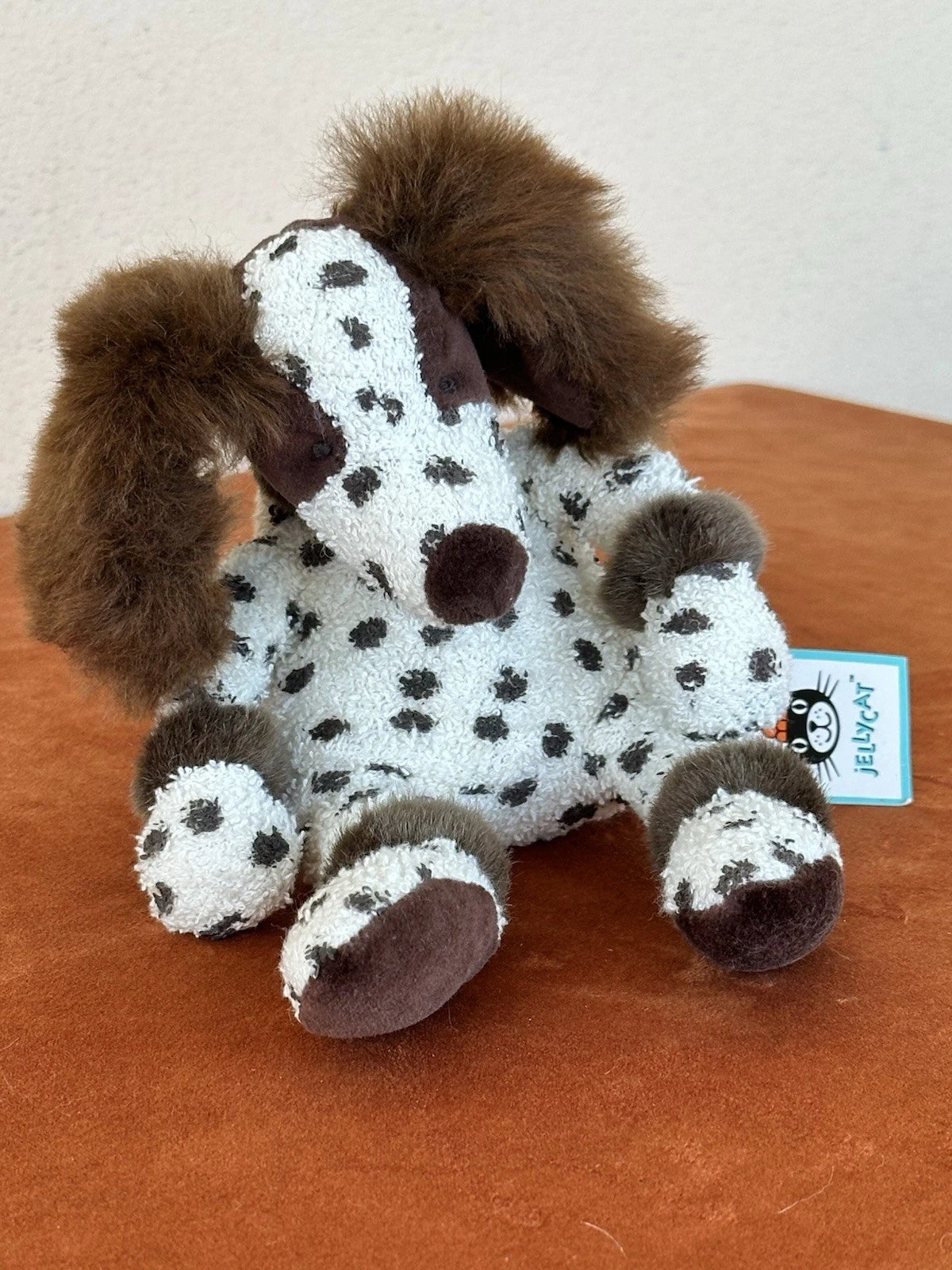 NUOVO Jellycat Riff Ruff Dog Nuovo con etichette Raro Vintage Springer Spaniel Morbido Giocattolo Ritirato