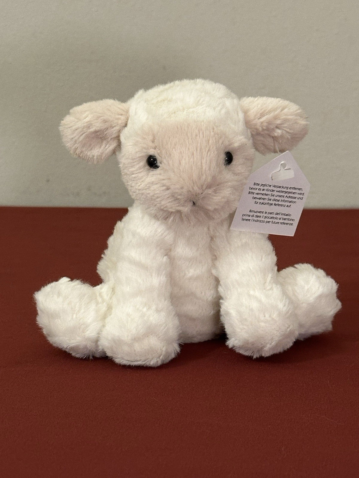 Jellycat Baby Fuddlewuddle Agnello Mini Piccola Crema Pecora Pensionato e Raro Giocattolo Morbido-