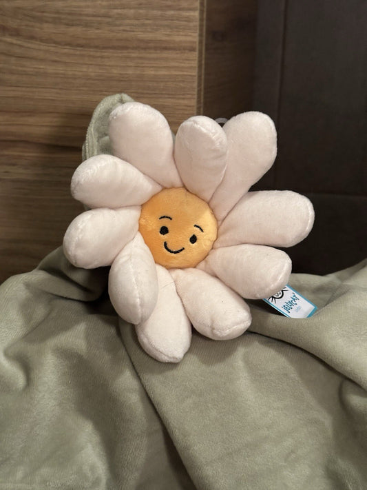 NUOVO Jellycat Fleury margherita succhietto nuovo con etichette bianco fiore morbido piumino coperta bambino-