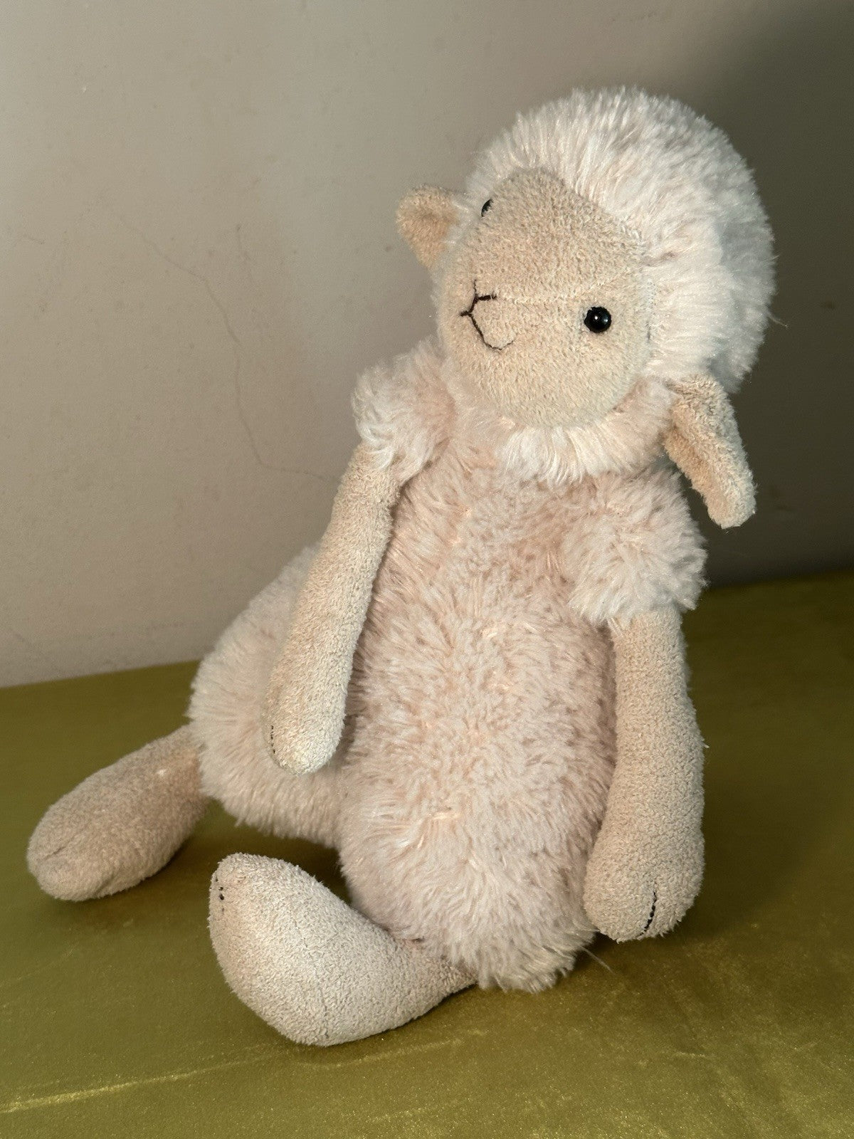 Peluche Jellycat lana pecora agnello panna morbida medio raro e ritirato-