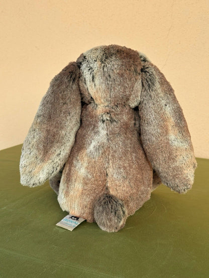 Jellycat Medium Bashful Cottontail Bunny nuovo senza etichette Woodland raro coniglio ritirato
