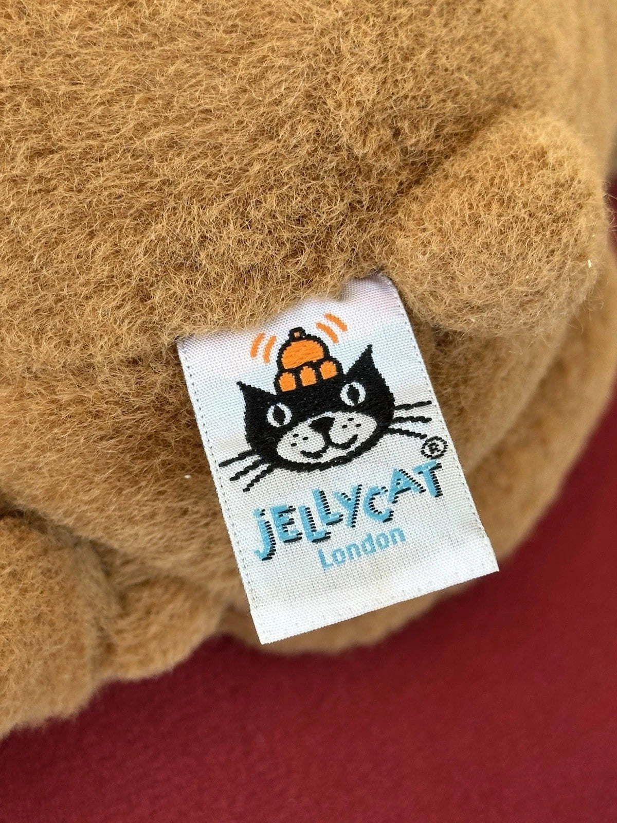 Orsacchiotto in acero Jellycat nuovo senza etichette marrone caldo raro peluche morbido ritirato cm.25