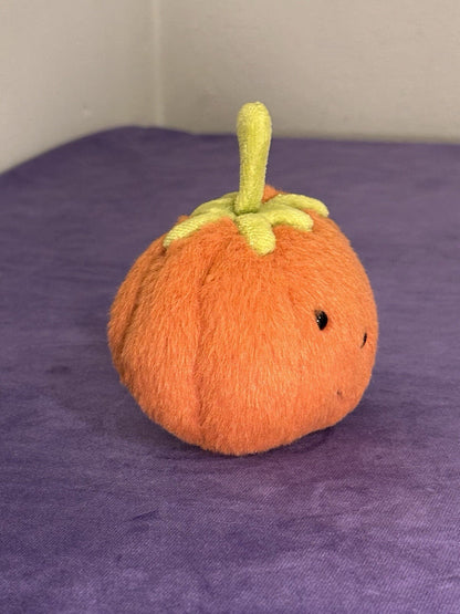 Zucca soffice Jellycat nuova senza etichette piccola rara zucca in pensione HTF Halloween giocattolo morbido-