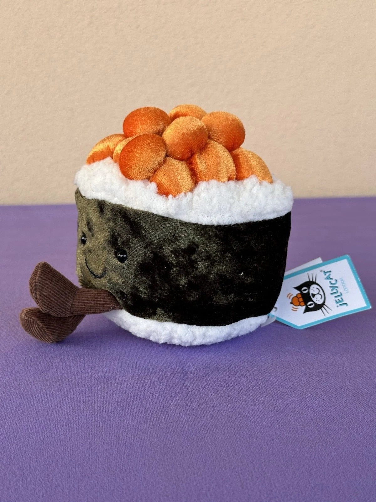 New Jellycat Silly Sushi Maki BNWT Rare Retired Food Fish Soft Toy Plush HTF