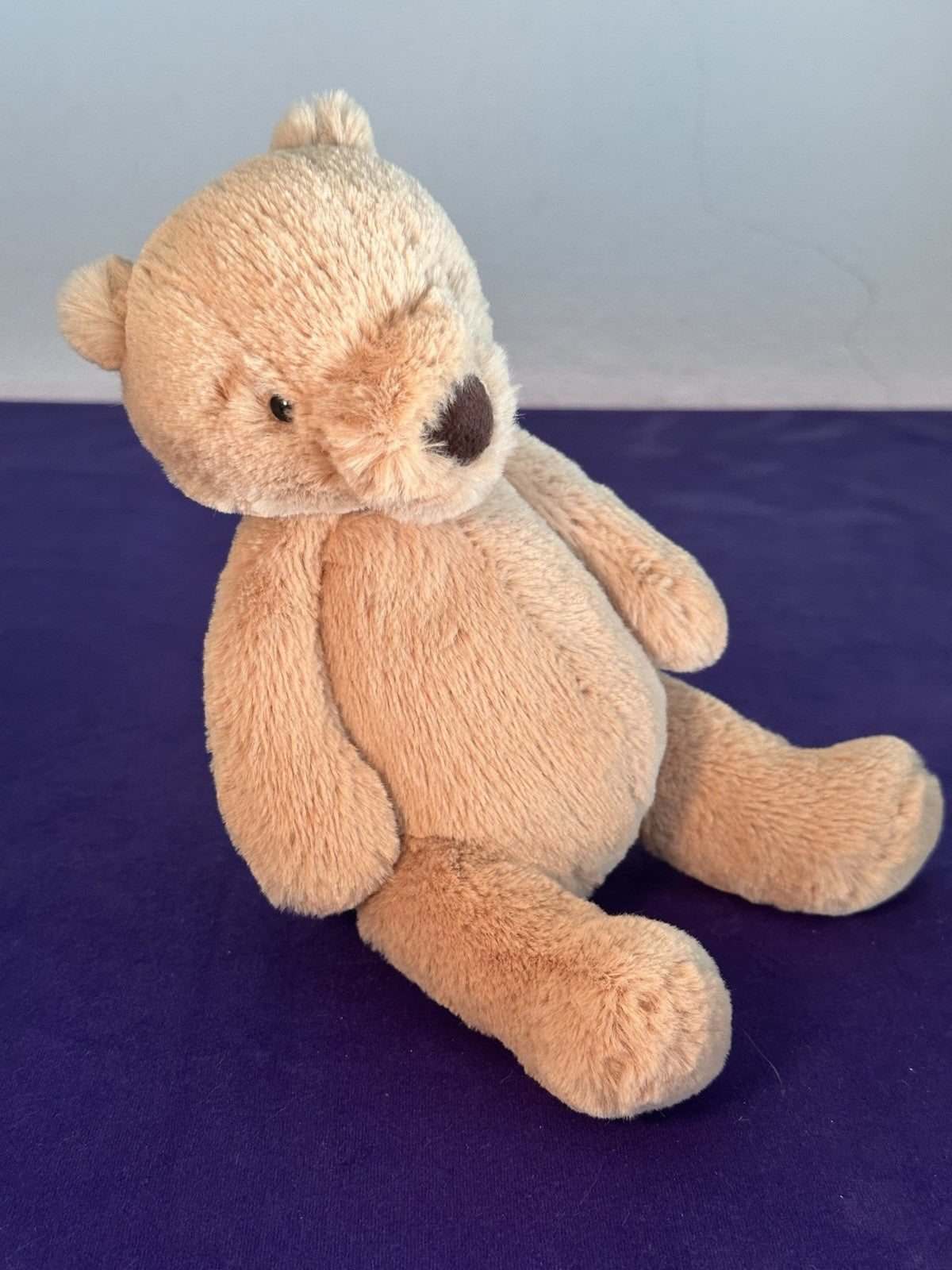 Peluche Jellycat piccolo orsacchiotto nuovo senza etichette ritirato raro orsacchiotto giocattolo morbido beige 8"-