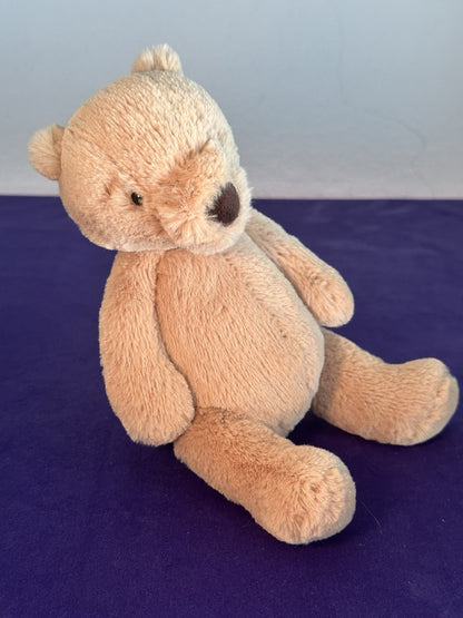 Peluche Jellycat piccolo orsacchiotto nuovo senza etichette ritirato raro orsacchiotto giocattolo morbido beige 8"-