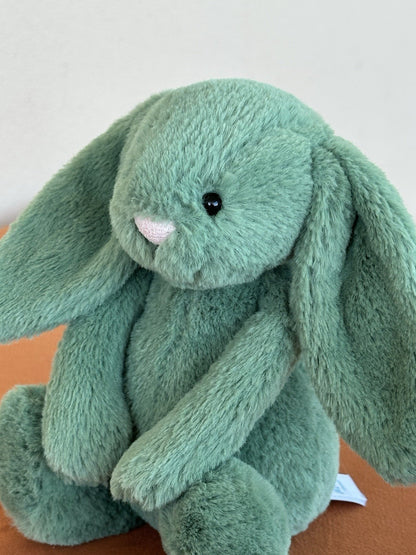 Jellycat Little Ivy Bunny BNWOT Brilliant Green Rabbit Rare Retired Soft Toy