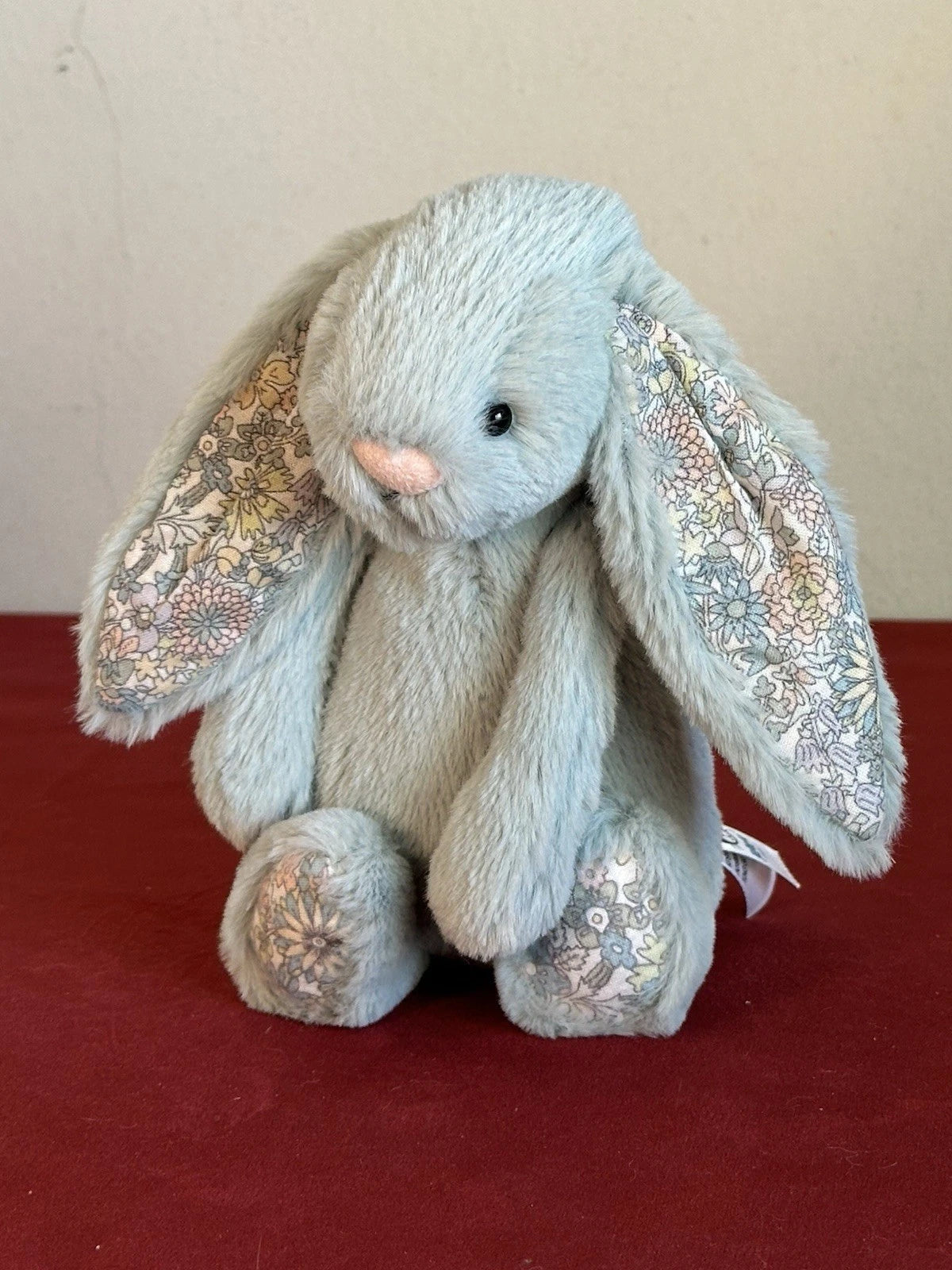 Jellycat Small Bashful Sage Blossom Bunny Light Green with Flower 8in Retired Rabbit