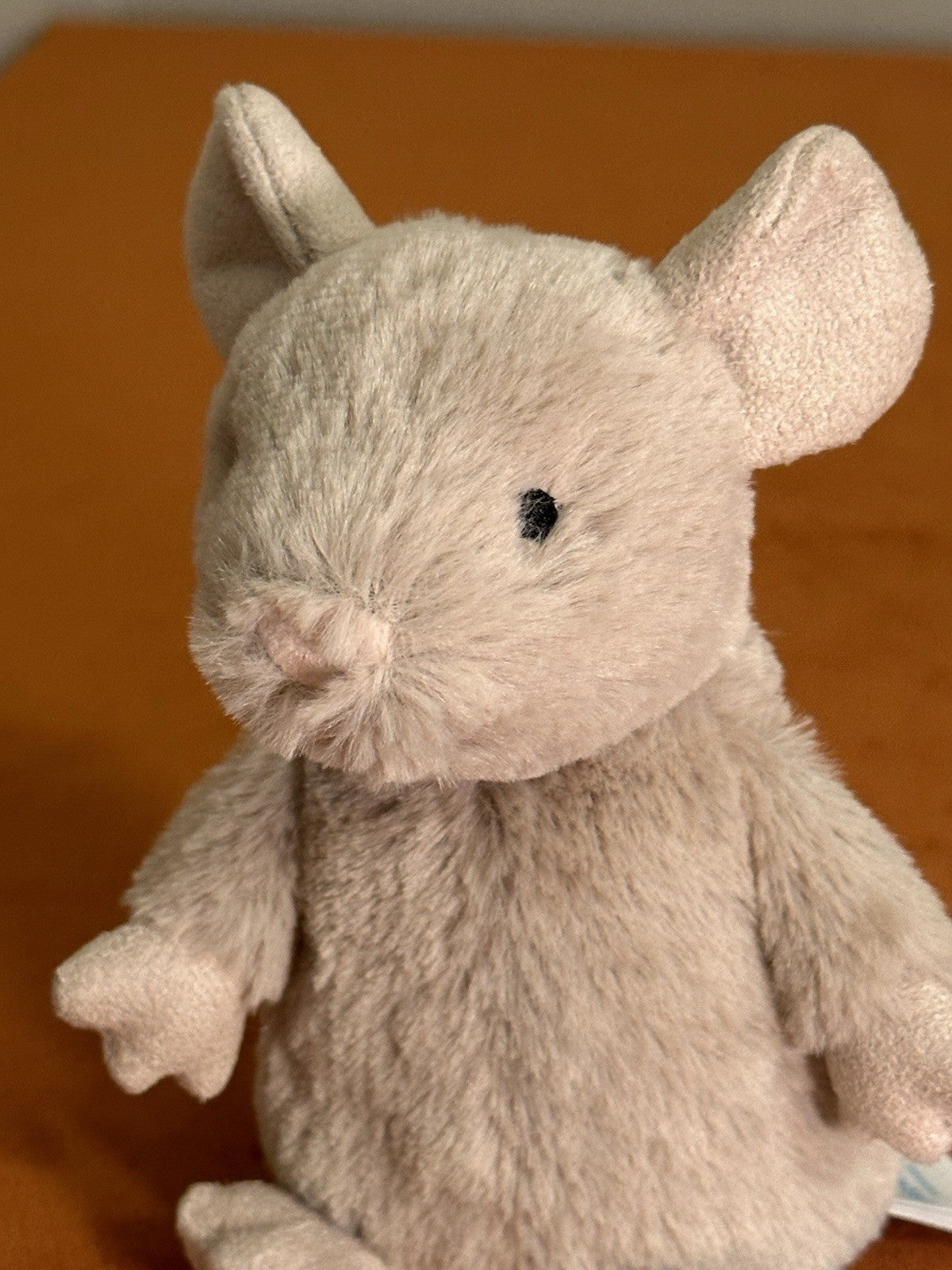 NUOVO Jellycat Nippit Mouse Nuovo con etichette Difficile da Trovare Ultra Raro Beige Topi Ritirato Peluche-