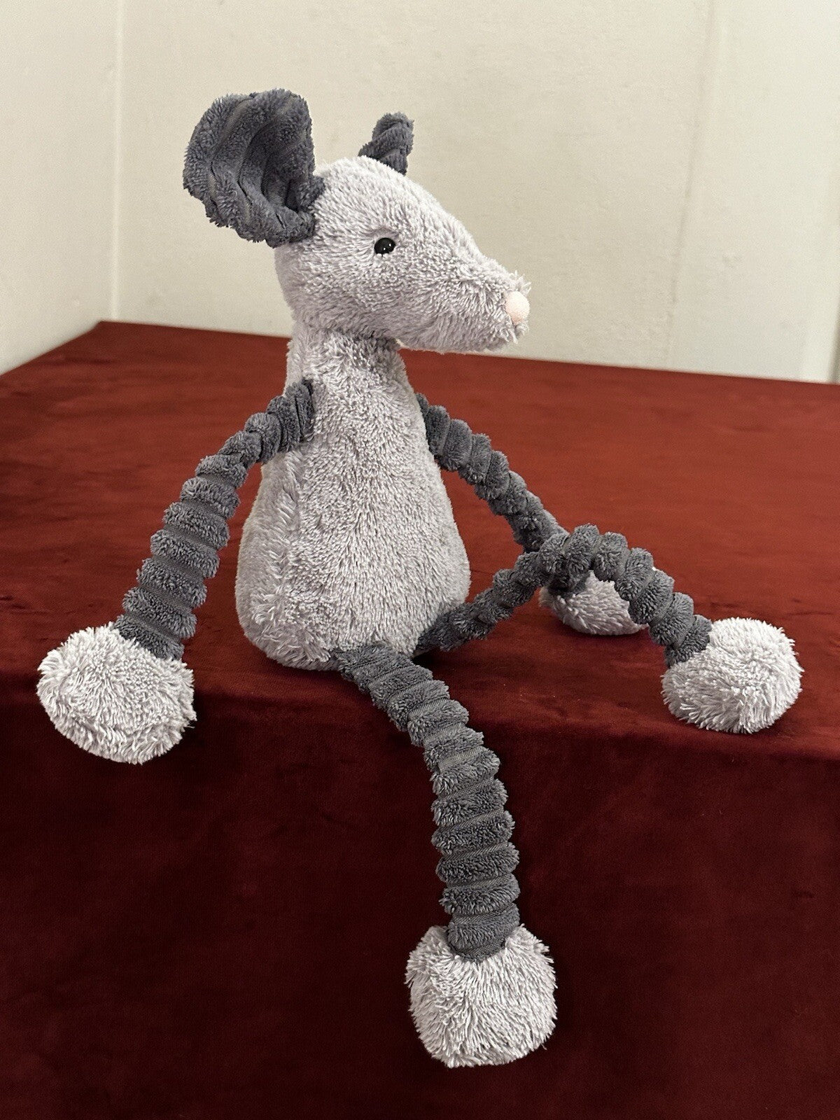 Peluche Jellycat Slinky Mouse Rat raro ritirato cm.36 HTF topi giocattolo morbido Cordy Roy-