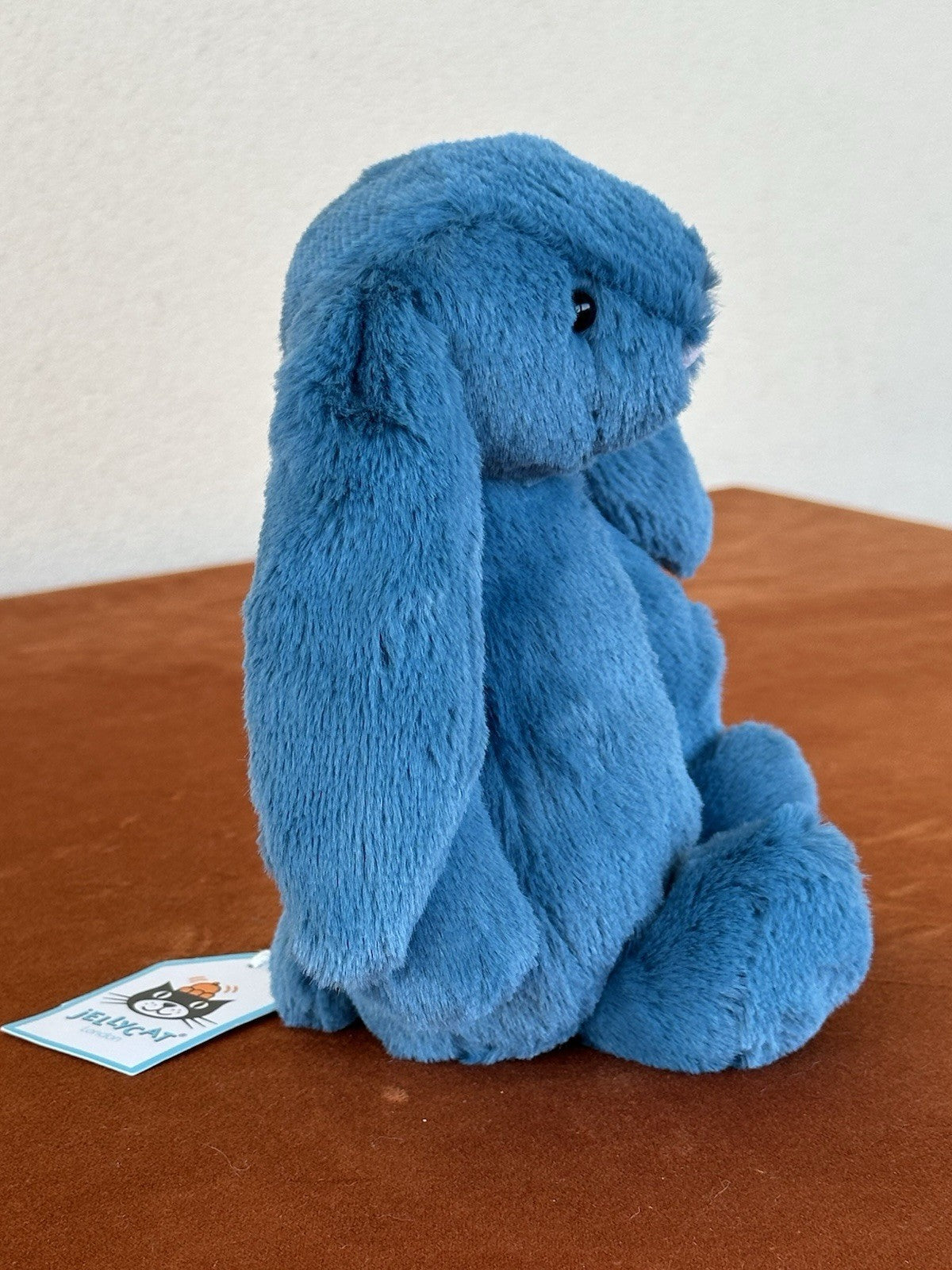 NUOVO Jellycat Small Bashful Mineral Bunny nuovo con etichette blu ritirato raro coniglio peluche cm20-