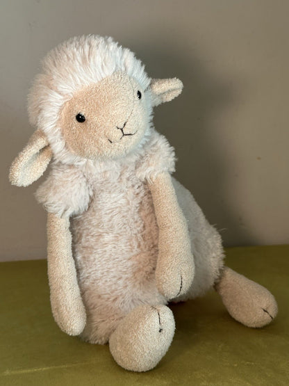 Peluche Jellycat lana pecora agnello panna morbida medio raro e ritirato-