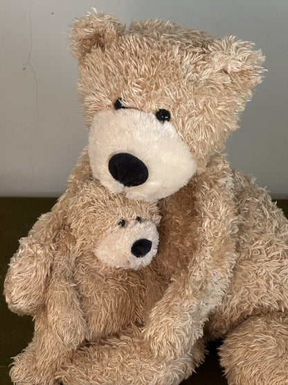 Jellycat Bunglie Honey Bears coppia orsacchiotto beige ritirato raro medio e tot-