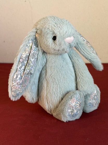 Jellycat Small Bashful Sage Blossom Bunny Light Green with Flower 8in Retired Rabbit