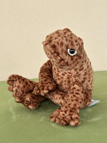 NUOVO Jellycat Toby Toad nuovo con etichette marrone medio morbido giocattolo berretto 12" ritirato raro peluche-