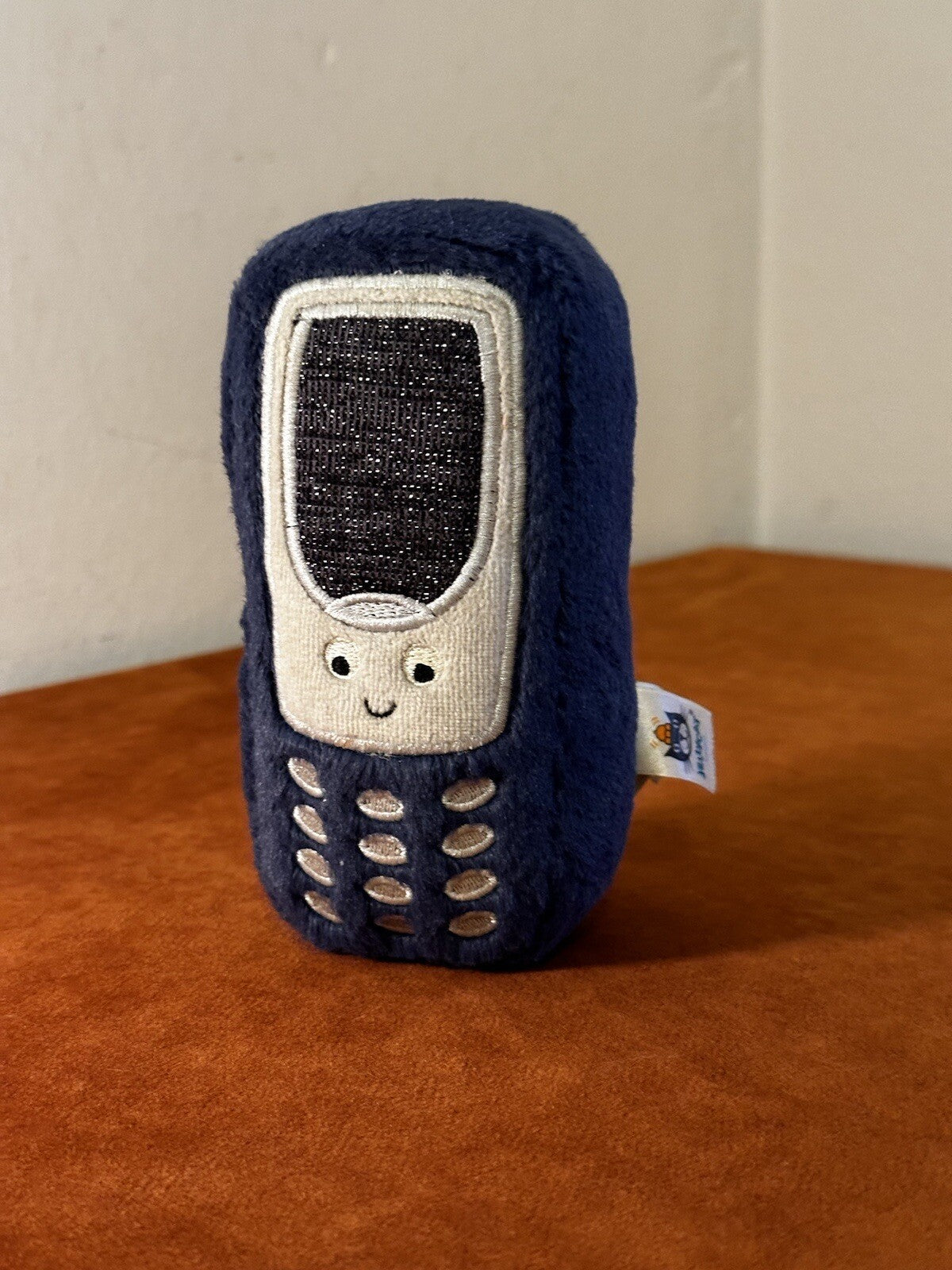 Cellulare Jellycat Wiggedy nuovo senza etichette cellulare morbido giocattolo peluche funzionante-