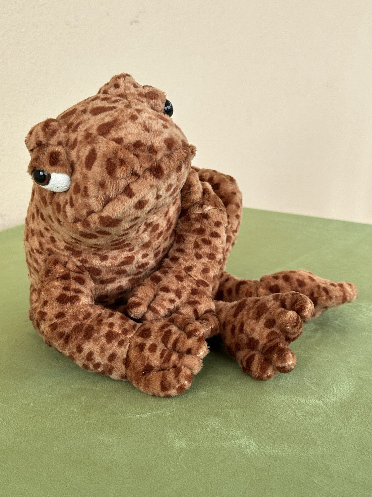 NUOVO Jellycat Toby Toad nuovo con etichette marrone medio morbido giocattolo berretto 12" ritirato raro peluche-