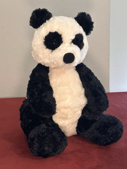 Peluche Jellycat Large Bartlesham Panda nuovo senza etichette raro vintage ritirato nero panna cm40-