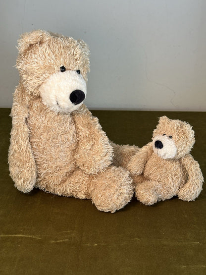 Jellycat Bunglie Honey Bears coppia orsacchiotto beige ritirato raro medio e tot-