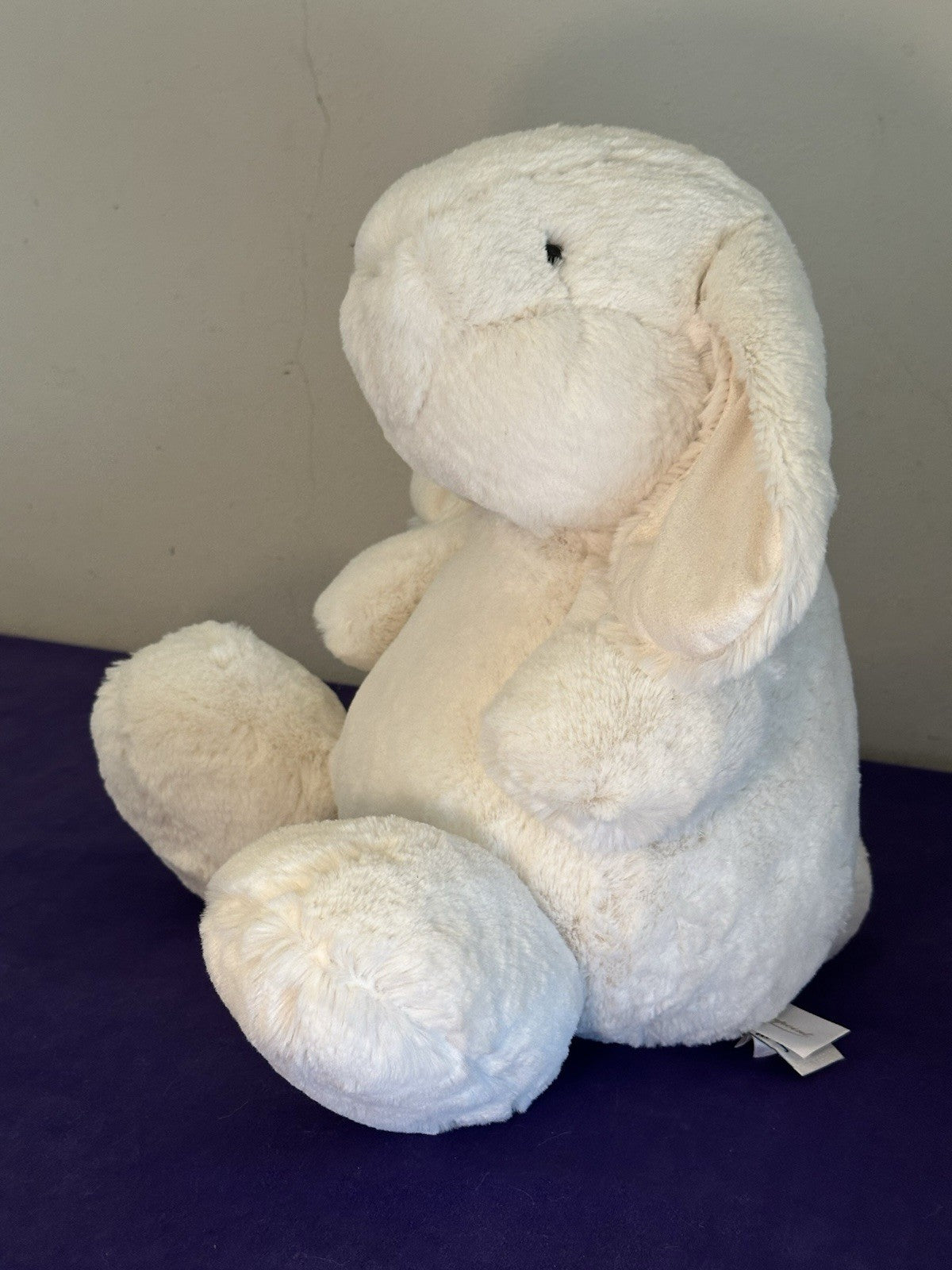 Bonpoint x Jellycat GRANDE coniglietto bianco crema nuovo senza etichette da collezione raro coniglio ritirato-