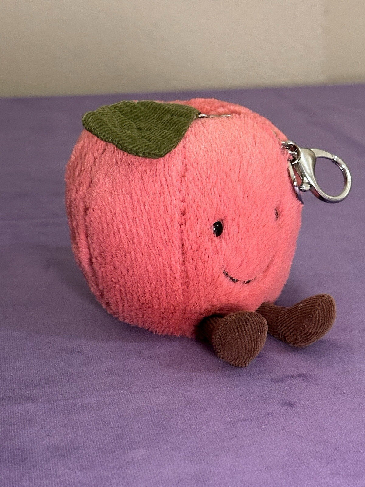 Charm borsa ciliegia Jellycat divertente nuovo senza etichette frutta cibo ciliegie giocattolo morbido raro-