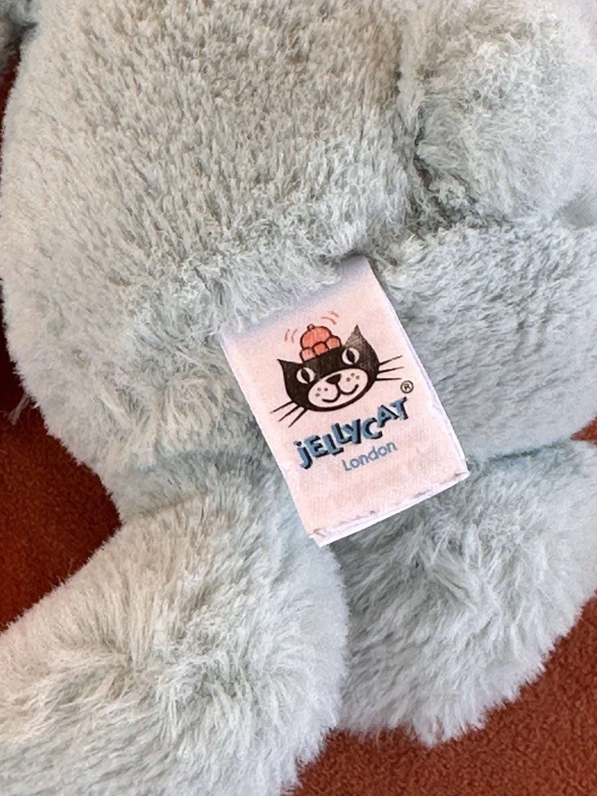 Jellycat Small Bashful Sparklet Bunny Sage Green with Silver Stars Rabbit