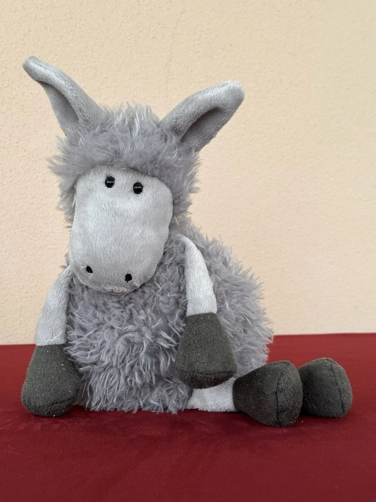 Jellycat Tiggalope Donkey Rare Retired Soft Toy Grey Mule Plush Toy cm.36