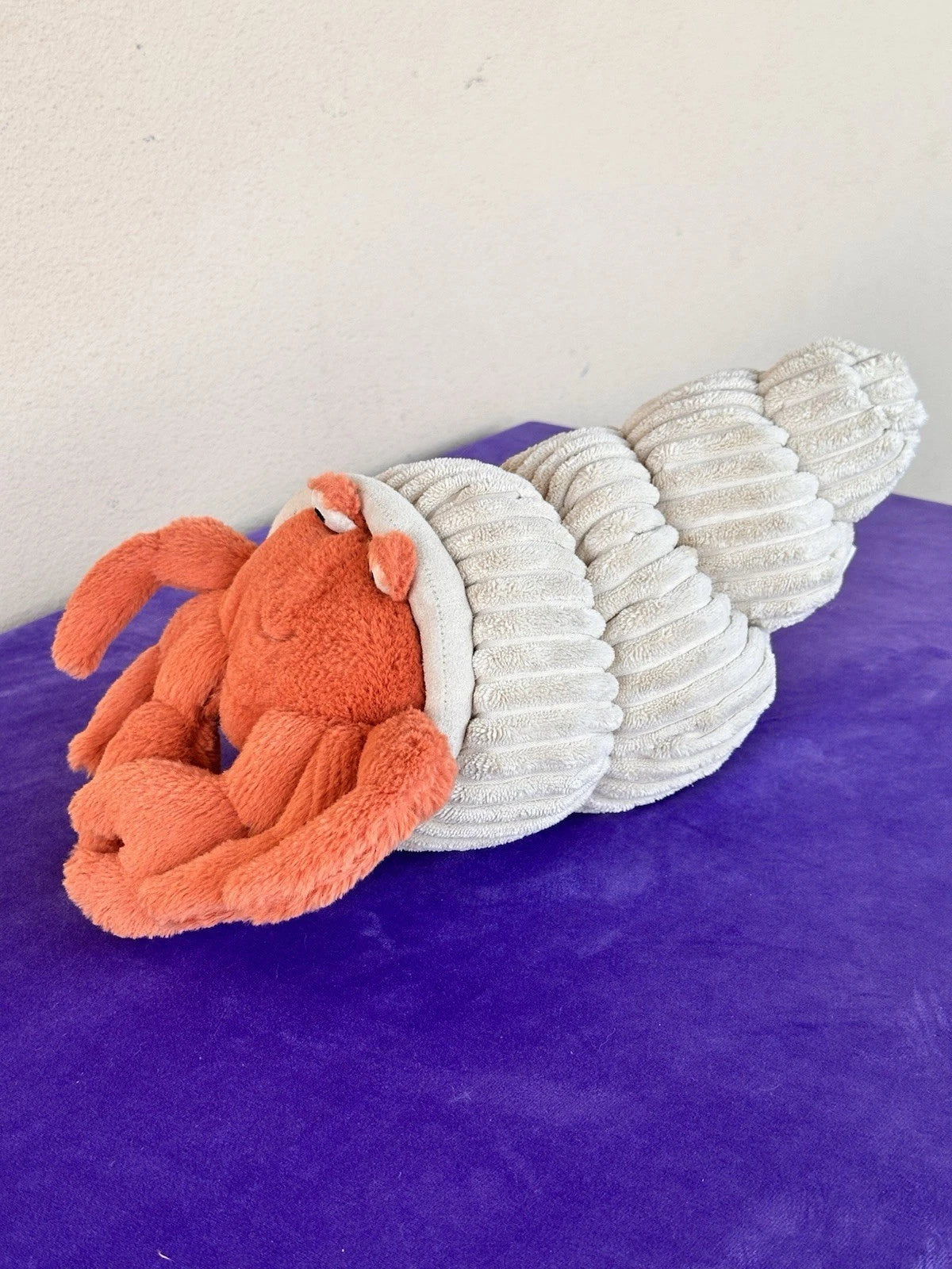 Jellycat Herman Hermit Crab Soft Toy Retired Rare cm.30 Sea Life Plush