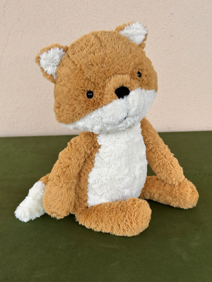 Jellycat Tuffet Fox BNWOT Woodland Orange and Cream Fox Rare Retired Soft Toy