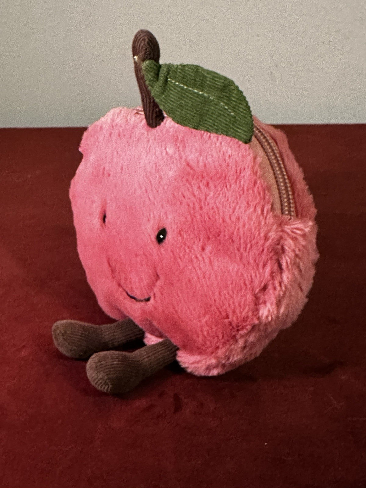 Jellycat Borsa Ciliegia Amusabile Ritirata HTF Frutta Cibo Ciliegie Morbida Rara Peluche-