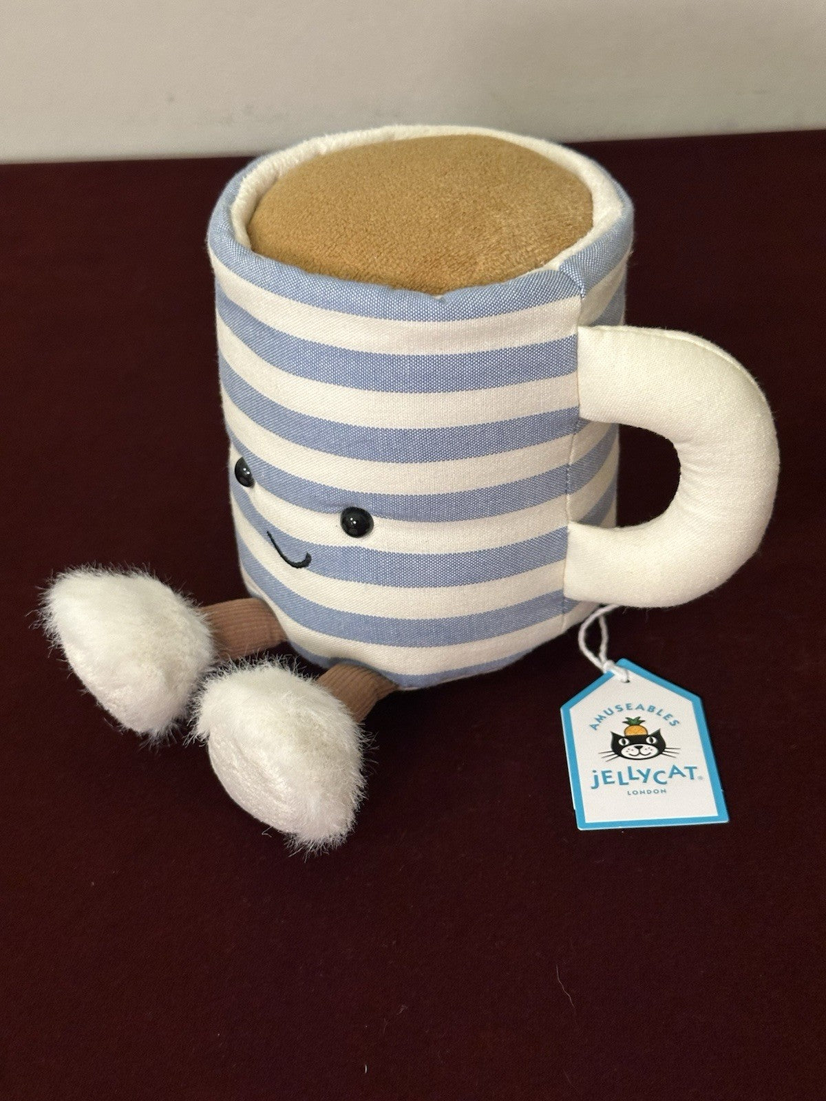 NUOVA tazza di tè Jellycat Amuseables Rosie Lea nuova con etichette tazza cibo e bevande giocattolo esclusivo-