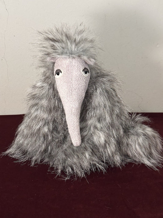 Jellycat Arnie Aardvark Anteater cappotto lungo grigio tabby peluche ritirato giocattolo morbido-