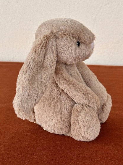Jellycat Small Bashful Biscuit Bunny BNWOT Retired Brown Beige Rabbit Rare Plush