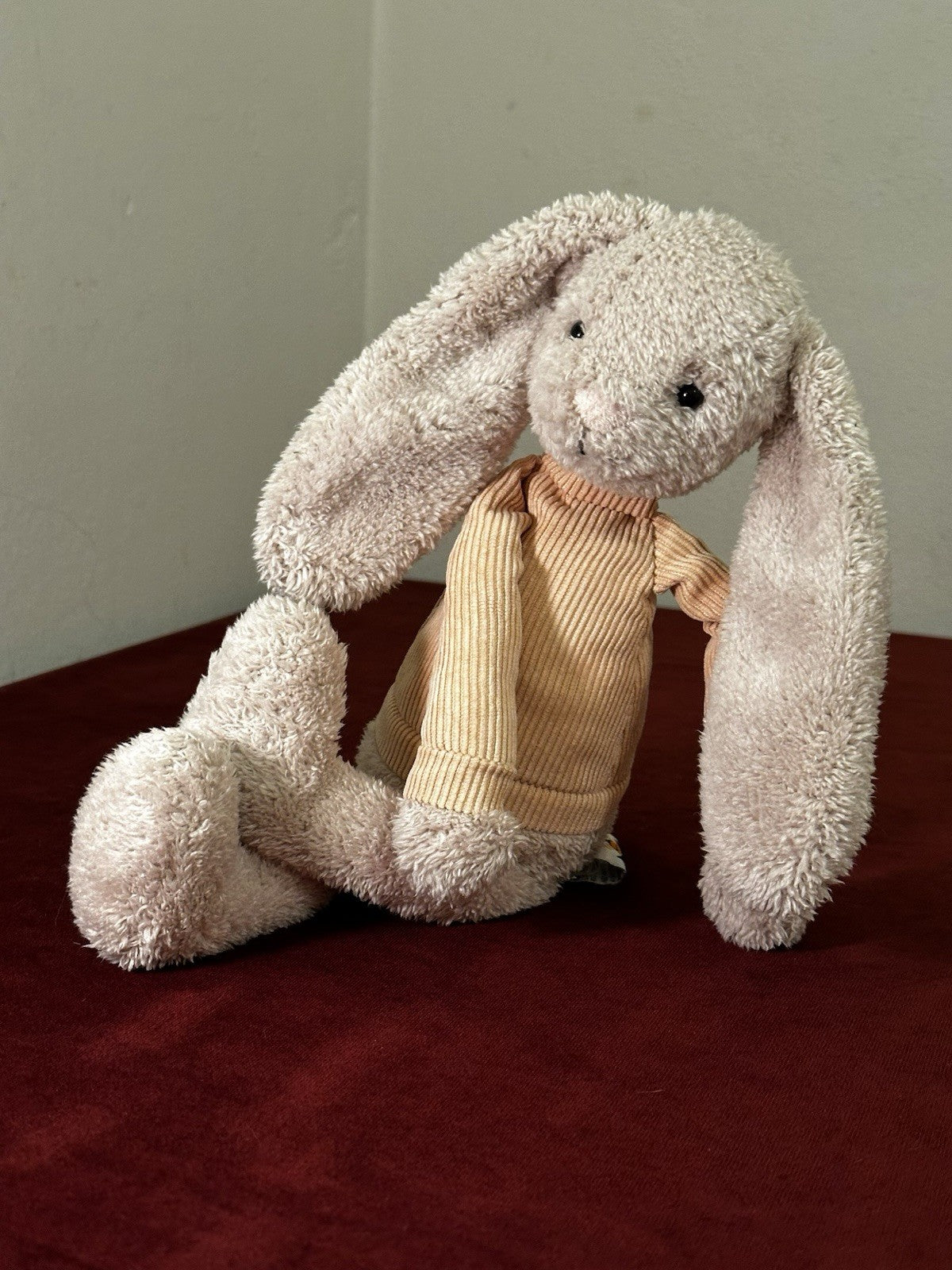 Jellycat Jumble Bunny Pensionato Raro Cordy Rosa Jumper Coniglio Giocattolo Morbido-