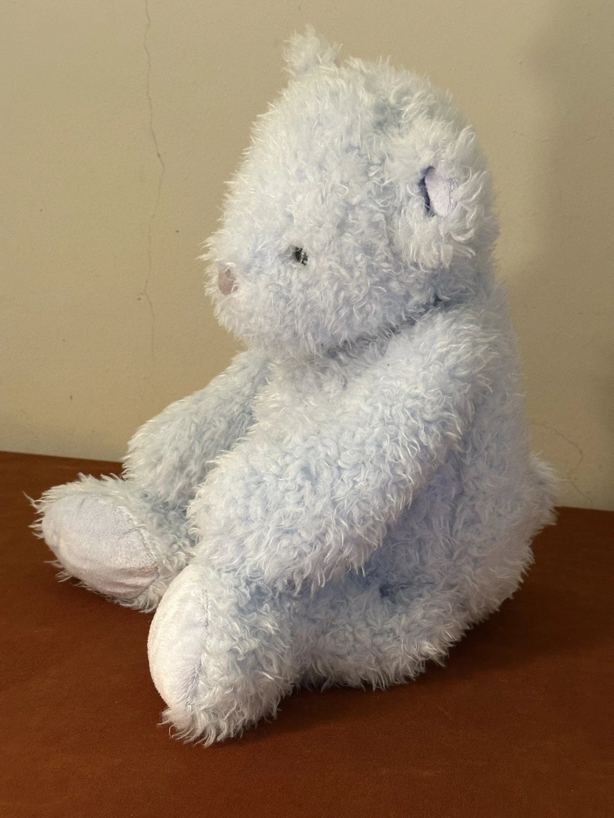 Orsacchiotto Jellycat Large Whisper Bear nuovo senza etichette raro HTF azzurro chiaro giocattolo morbido