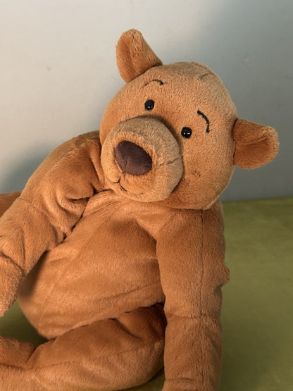 NUOVO Jellycat Rumpletum Bear Nuovo con etichette Marrone Scamosciato Orso Giocattolo Morbido Beanie Ritirato 14"-
