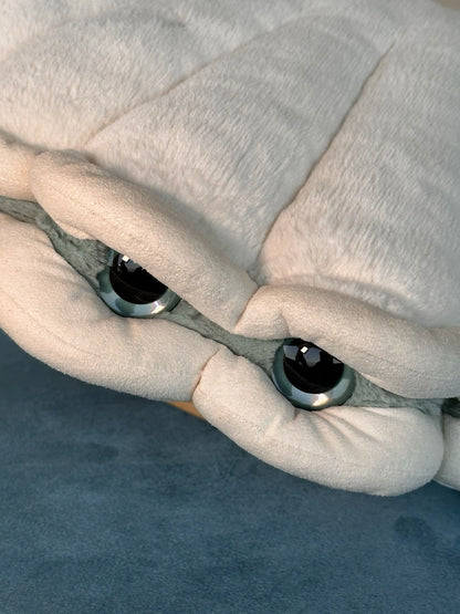Peluche Jellycat Large Chloe Clam Ritirato Ultra Raro Big Aqua Eyes Giocattolo Morbido cm.47