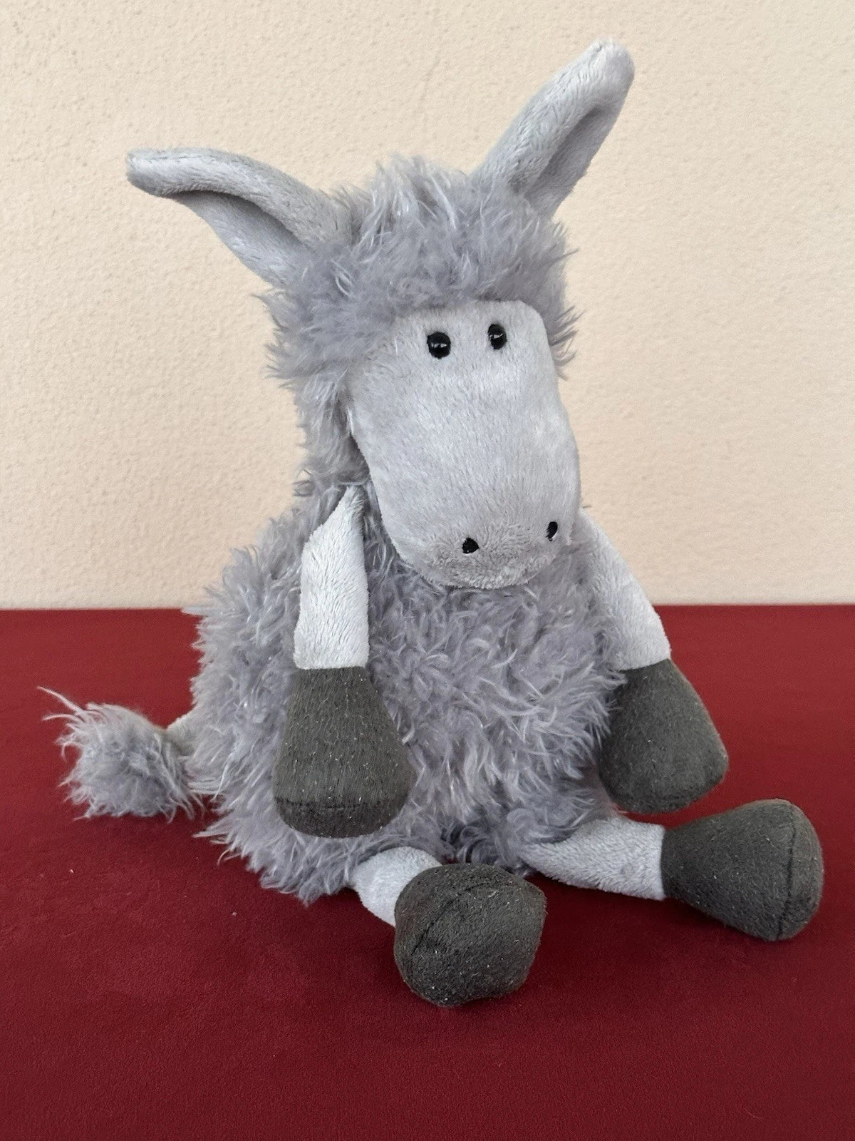 Jellycat Tiggalope Donkey Rare Retired Soft Toy Grey Mule Plush Toy cm.36