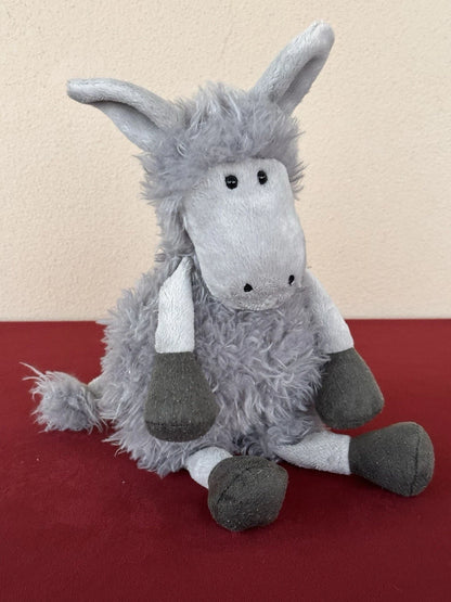 Jellycat Tiggalope Donkey Rare Retired Soft Toy Grey Mule Plush Toy cm.36