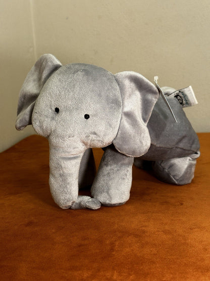 NUOVO Jellycat Dozydou Elephant Nuovo con etichette Raro Ritirato Blu Grigio Velluto Giocattolo Morbido-