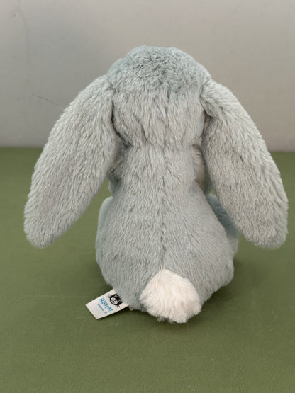 Jellycat piccolo coniglietto con fiori di salvia timido nuovo senza etichette verde con fiore coniglio in pensione-