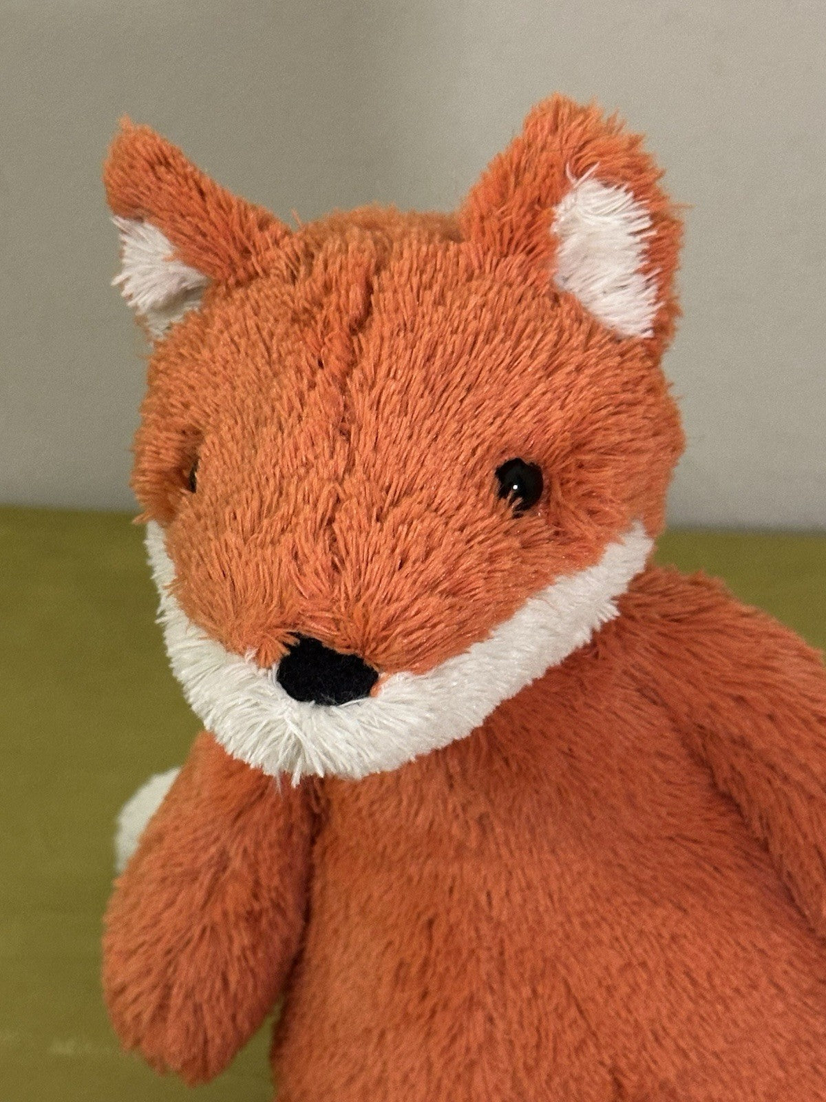 Peluche Jellycat Cushy Fox Vivid Orange Fox giocattolo morbido raro ritirato medio 12"-