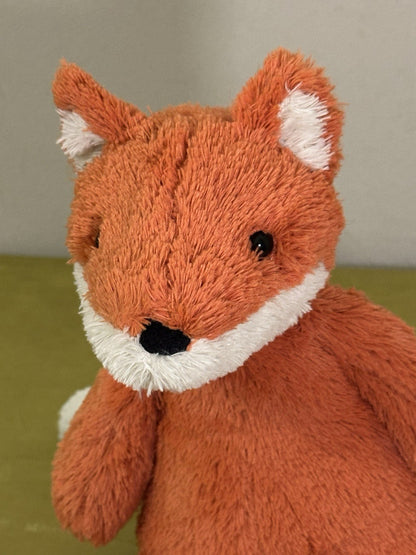 Peluche Jellycat Cushy Fox Vivid Orange Fox giocattolo morbido raro ritirato medio 12"-